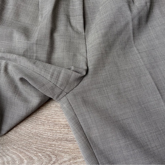 Talbots Stretch Wool Wide Leg Cropped Pants - Picture 4 of 13